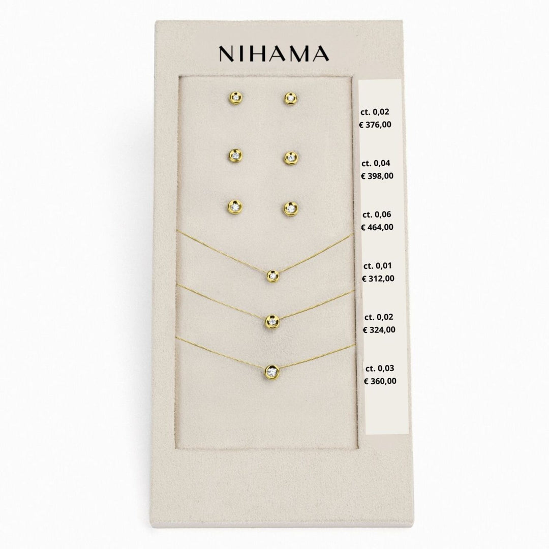 Nihama-Paket cl d5150 + oder o5131 Zwiebel 18kt Gelbgold 0,01-0,02-0,03 / 0,02-0,04-0,06 N.LIGHTBOX.68-G