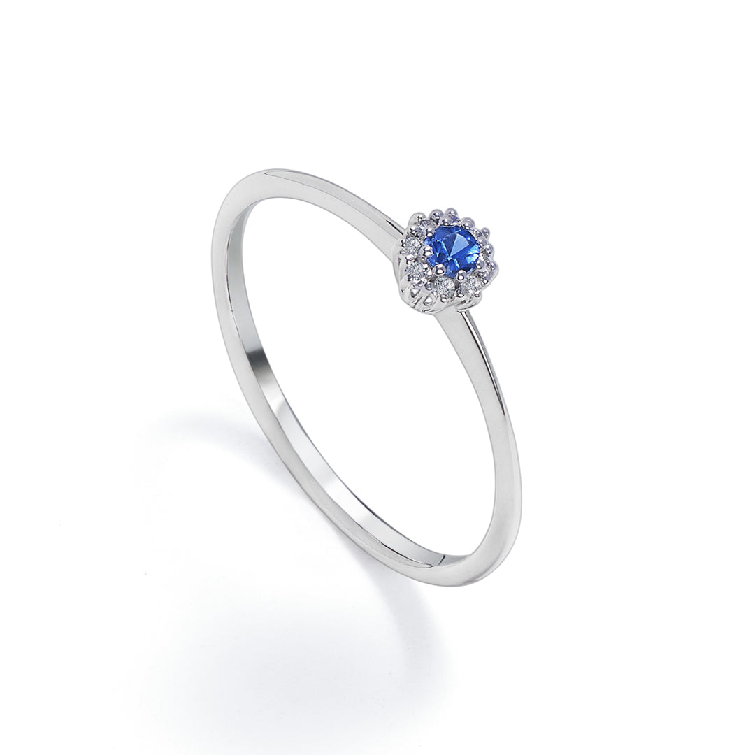 Mikiko een 18k saffier n. ct.0,08 diam. 0,04 ct maat 1 MA5139O4ZFN008