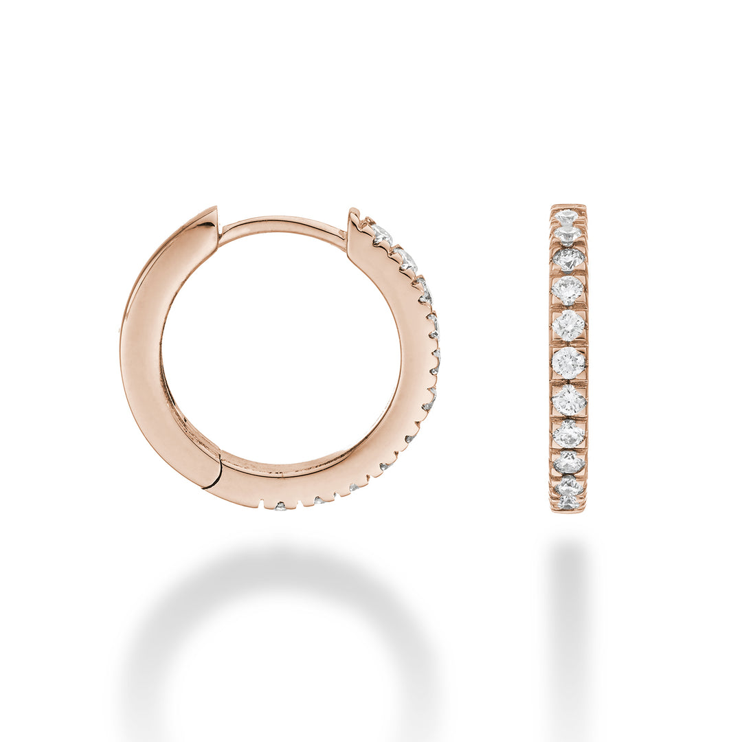 Mikiko oder 18 Karat ct.0,35 Roségold, Größe 4, Durchm. Ost. 15 mm MO5079O3BR035-4
