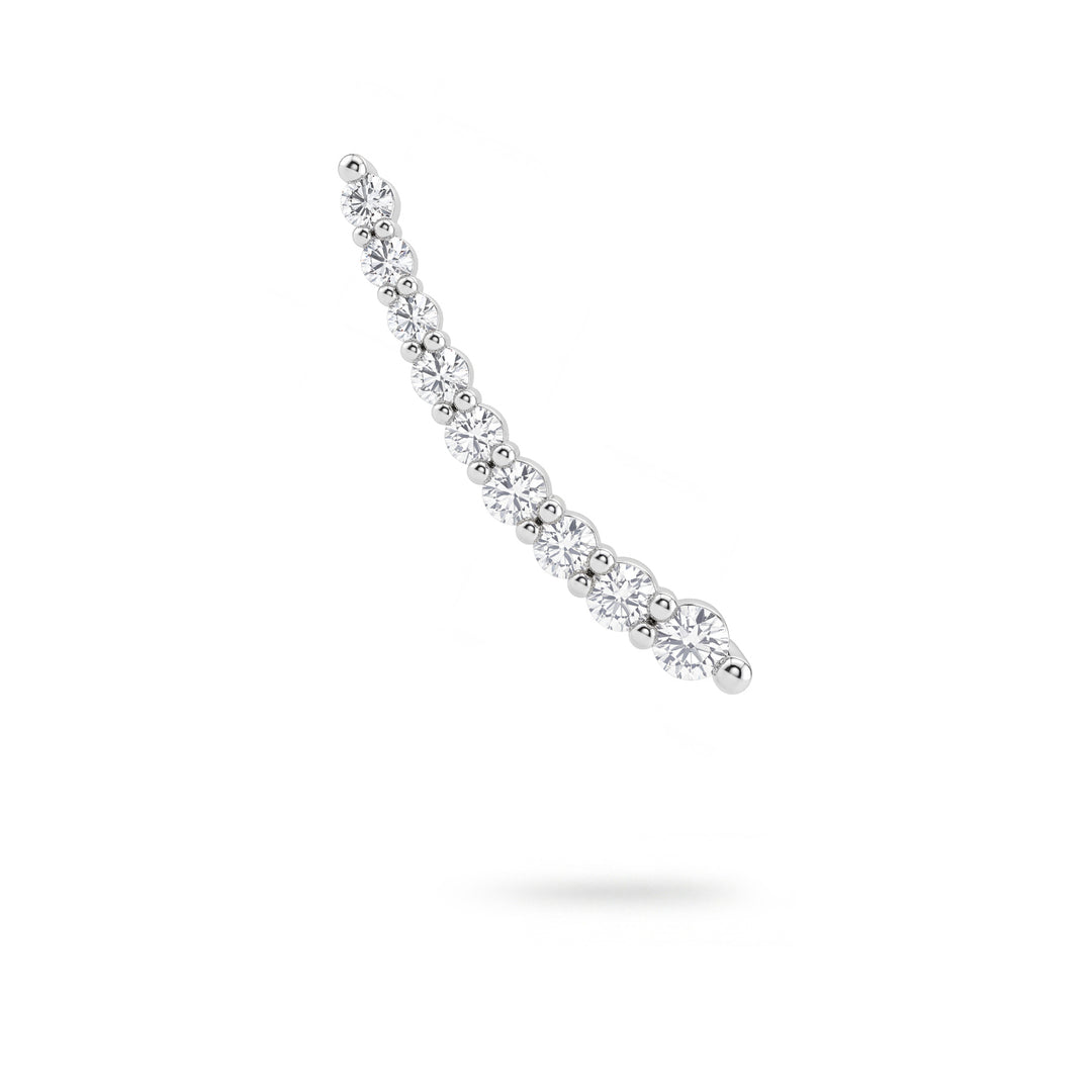 Golay multi-stone comma scalar earring 0.40 ct right OMP885DBDX-26142110149