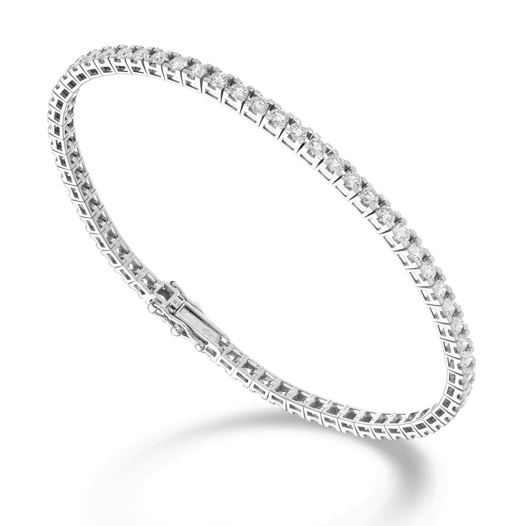 World Diamond Group light square bezel tennis bracelet 0.045 ct each BTQ800D0045-170-25343110287