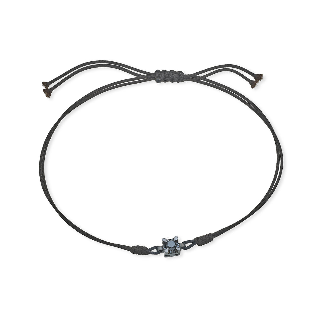 Mikiko br 18k ct.0,17 Durchm.schwarzes Quadrat Größe 3 Rhodiumschwarz/Schwarz MB5055O6BK3NE