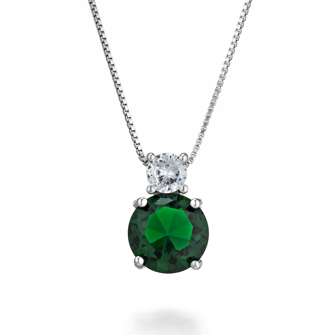 Mikiko cl ag925 gem swarovski weiß und grün MD7571A4VERDE00