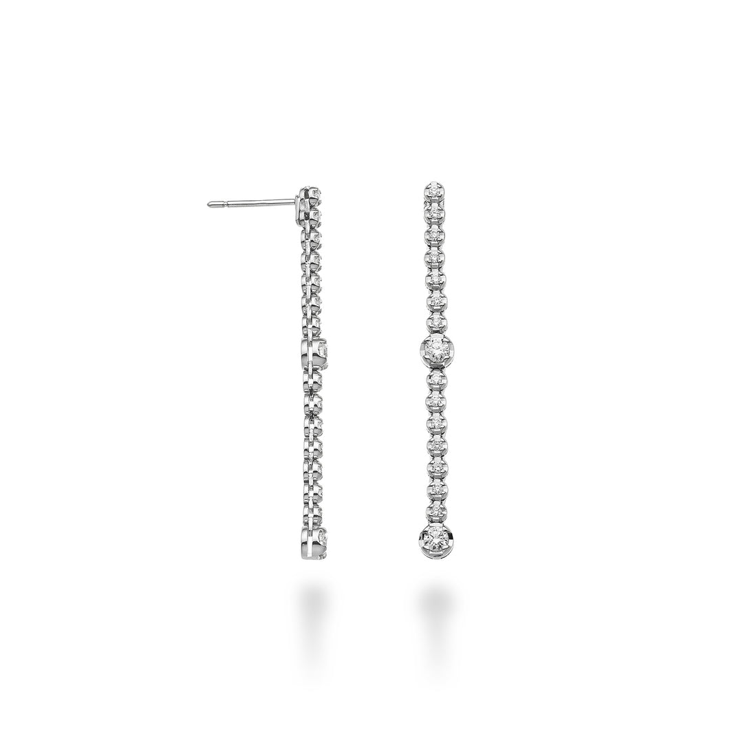 Golay pendant earrings 1 row 14+2 diamonds OPEN010DI032-23241110052