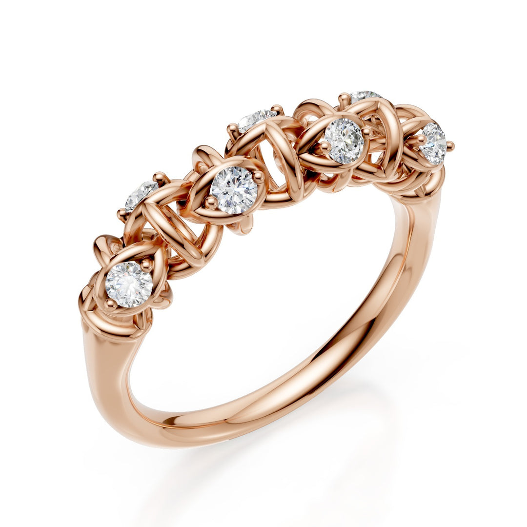 Golay Riviere Ring Soft Mesh Diamanten Roségold ARD540D003R-24345110098