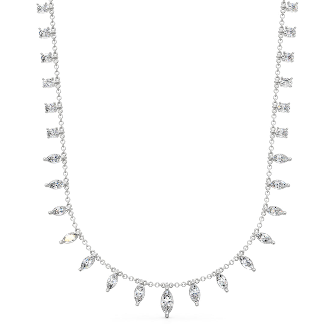 World Diamond Group necklace with mixed shapes pendants GPU403D-24200110022