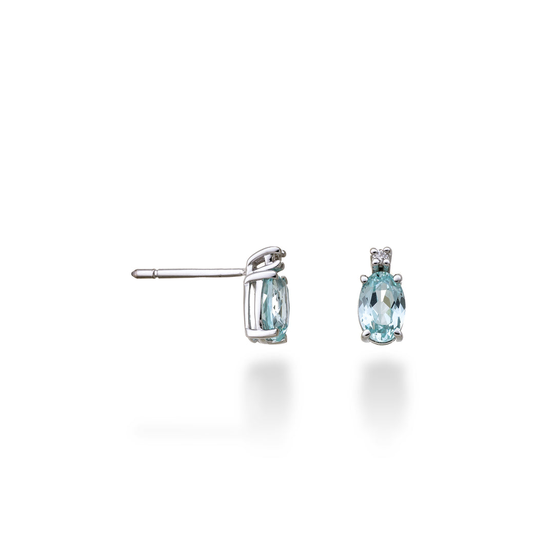 Mikiko oder 18k ovaler Paraiba-Turmalin 6x4 ct.1,40 Durchm. ct.0,02 MO5023O4PAR