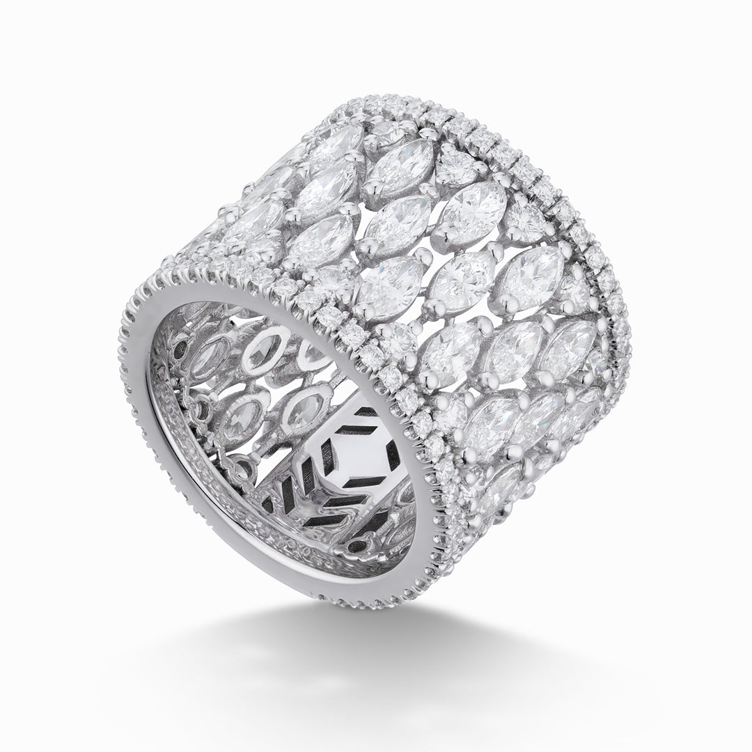 Golay vingerring met marquise en contour AET015MQ-26141110137