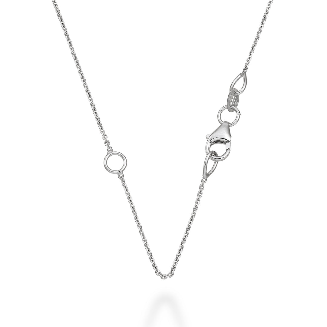 Golay-Katze. 18-karätiges Licht mit Karabiner aus Weißgold, 42 cm GXE2015O40000-42