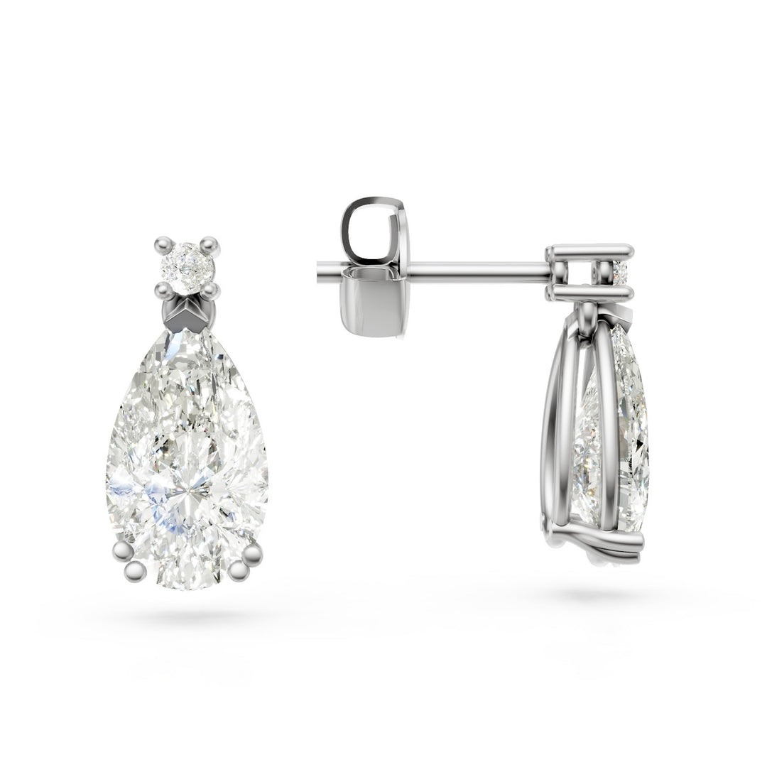 X-Diamant oder 18-Karat-Laborgold Gesamtct. 3,42 Cent. ct. 3,36 Tropfen – Gegenmaschen ct. 0,06 LXDOPU001O4GOBI342