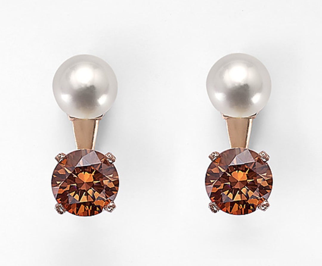 Mikiko oder AG925 fw 7,5/8 Zirkone Karamell 8mm MO7464A3CARAMEL