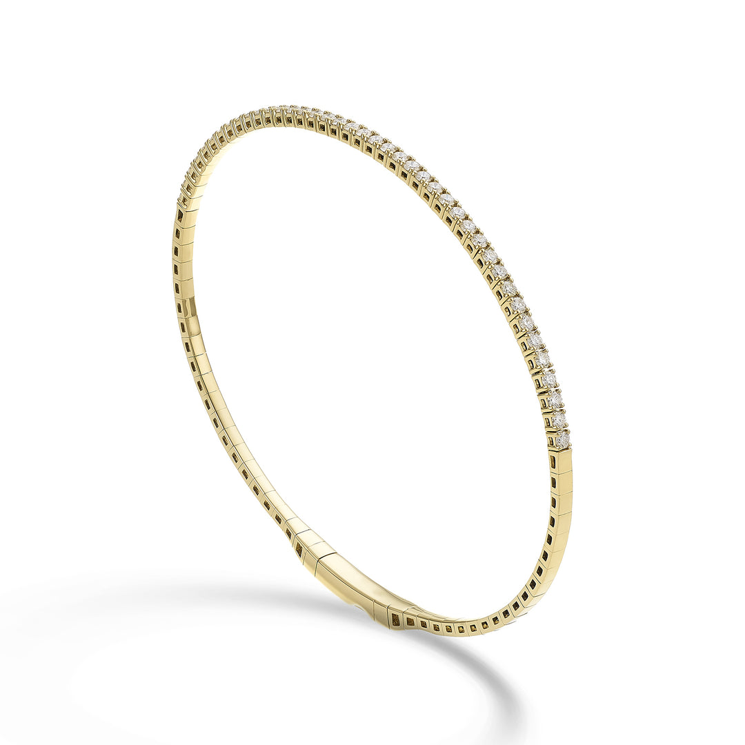Golay br 18k Tennis Flex Halbdrehung Durchm. 0,80 ct Gelbgold 17 cm GBFLEX001DIO1