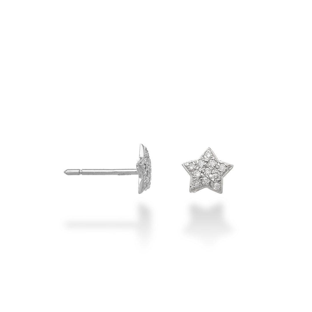 Nihama einzelner Ohrring 18k Stern 0,05 ct NORMONSTELLAO4