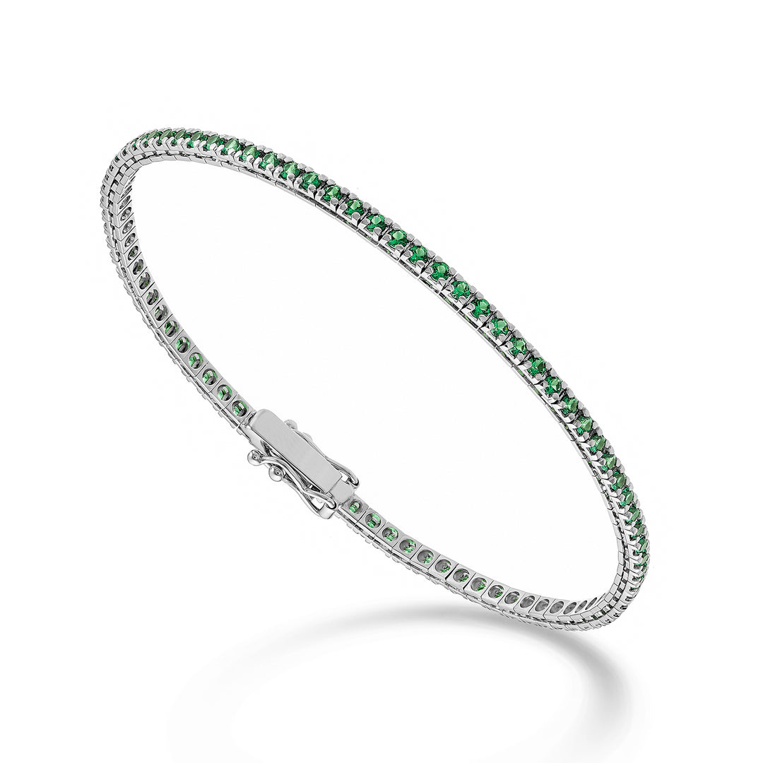 X-Diamond br tennis 18k smaragden ct.1,70 cm.17,5 - 80 instellingen LXDBTQ220SMRO4