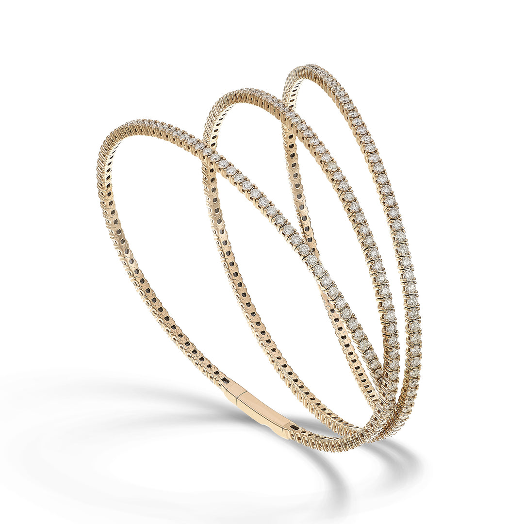 Golay br 18k tennis flex 3 turns diam. 4.66 ct rose gold 16.5 cm GBFLEX004DIO3