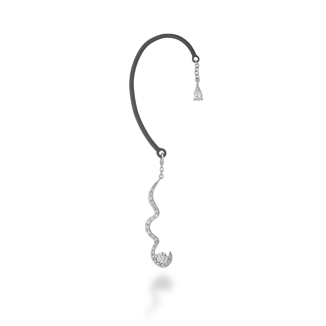 Golay right ear cuff earring titanium element OEC804DBDX-26034110145