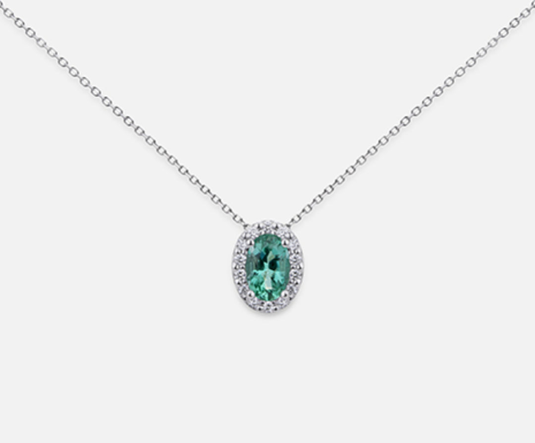 Nihama cl 18k smaragd n. ovaal 6x4 ct.0,46 dia ct.0,09 ND5059O4SMN046