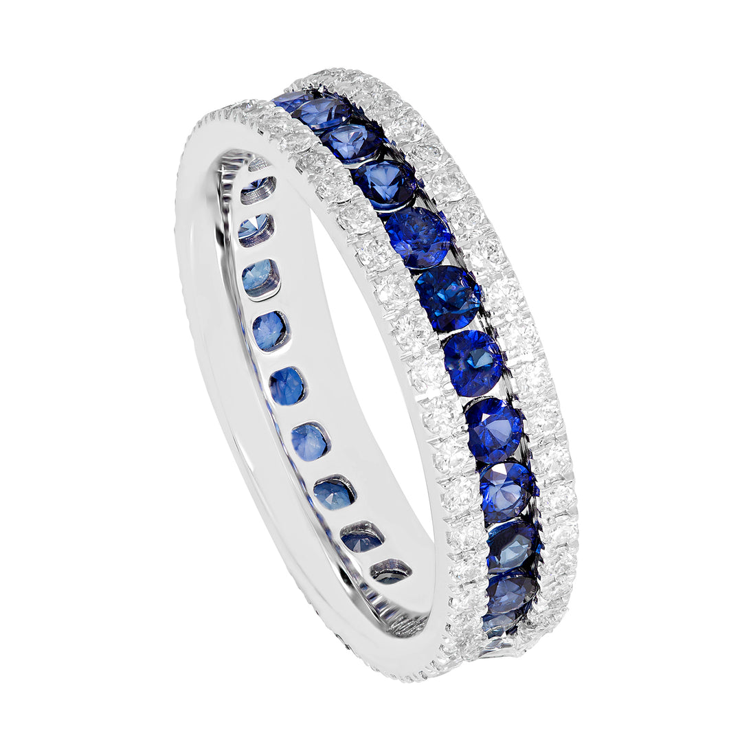Golay blauwe zaff vingerbandring AIM0098BS-11252110053