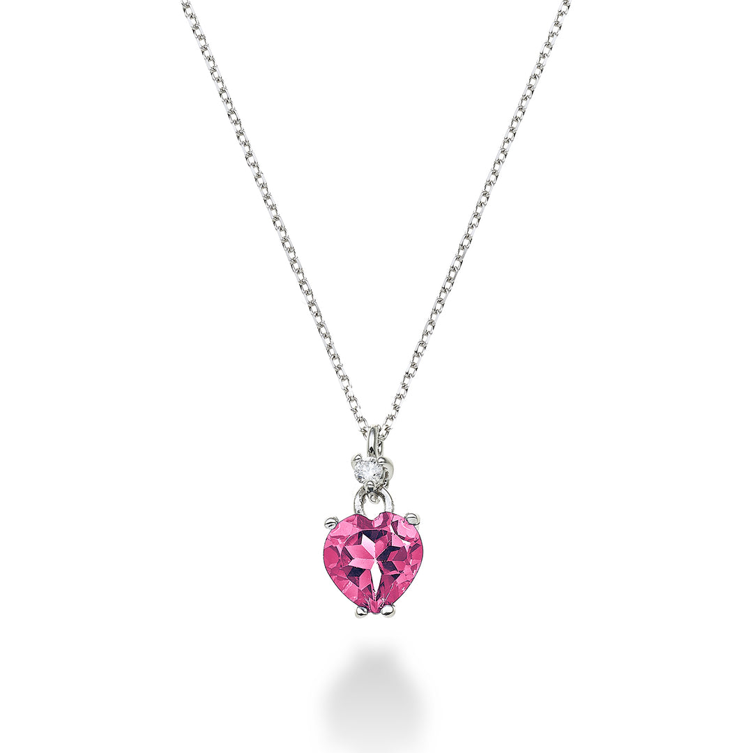 Mikiko cl 18k rosa Topas Herz 6x6 ct.1,00 Durchm. ct.0,02 MPCL198DITPPK66O4