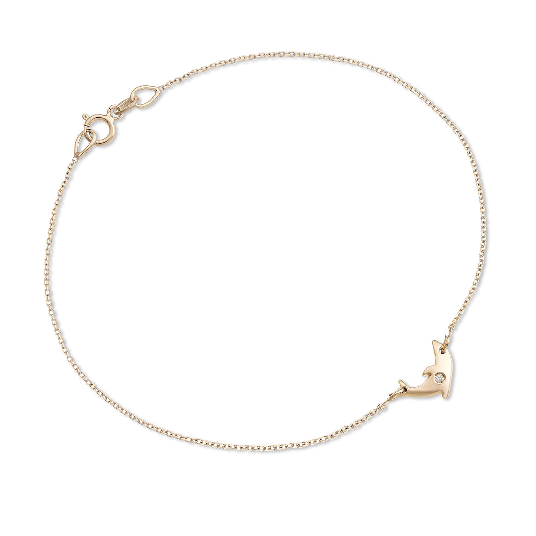 Nihama br 18k dolfijn 0,01 ct roségoud NB5048O3BR001