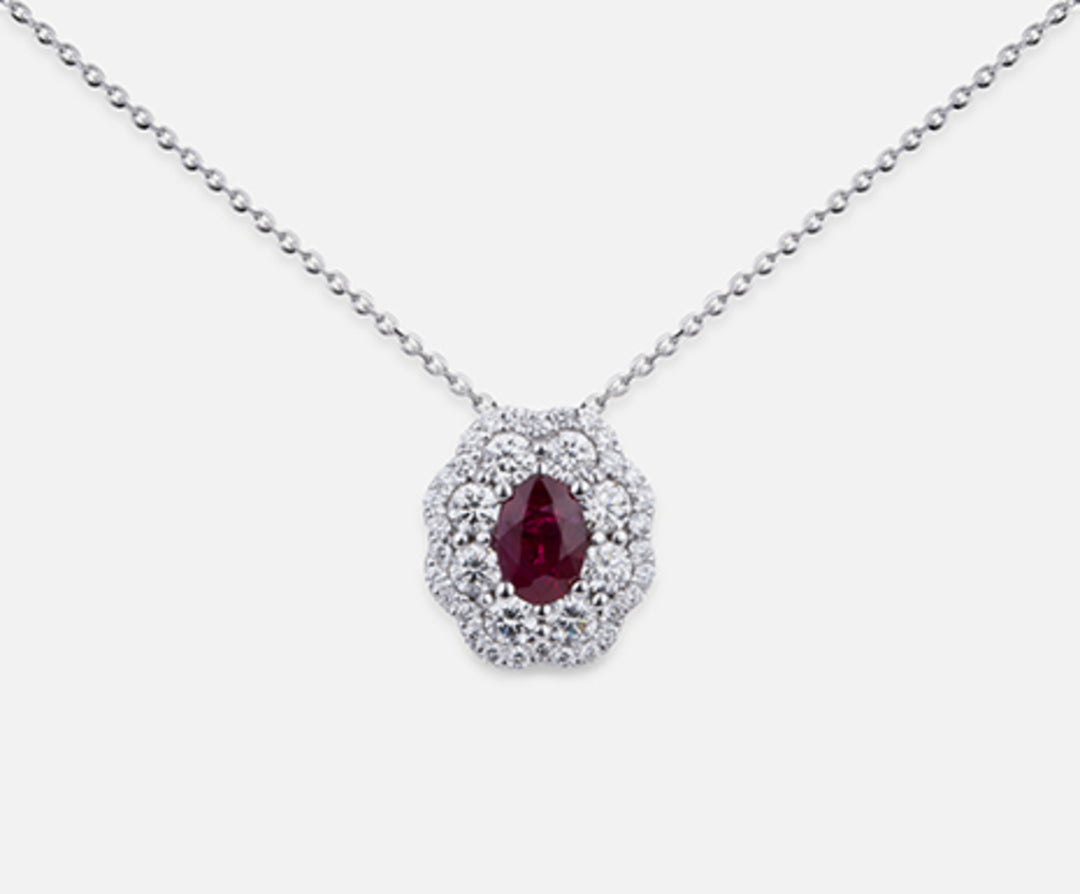 Nihama cl 18k robijn n. ovaal 6x4 ct.0,57 dia ct.0,63 ND5057O4RBN057