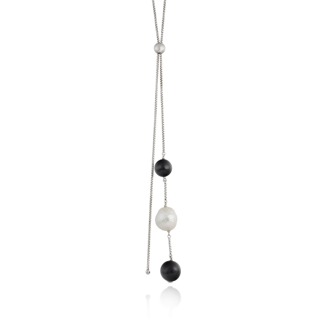 Nihama cl ag925 fw nucl. 11/12 zwart onyx agglomeraat 10/12mm ND7586A4ONICE