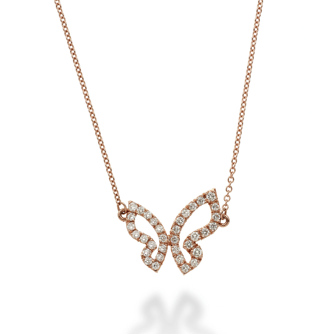 Golay mariposa choker large butterfly and diamonds GFFA001DI-22304110059