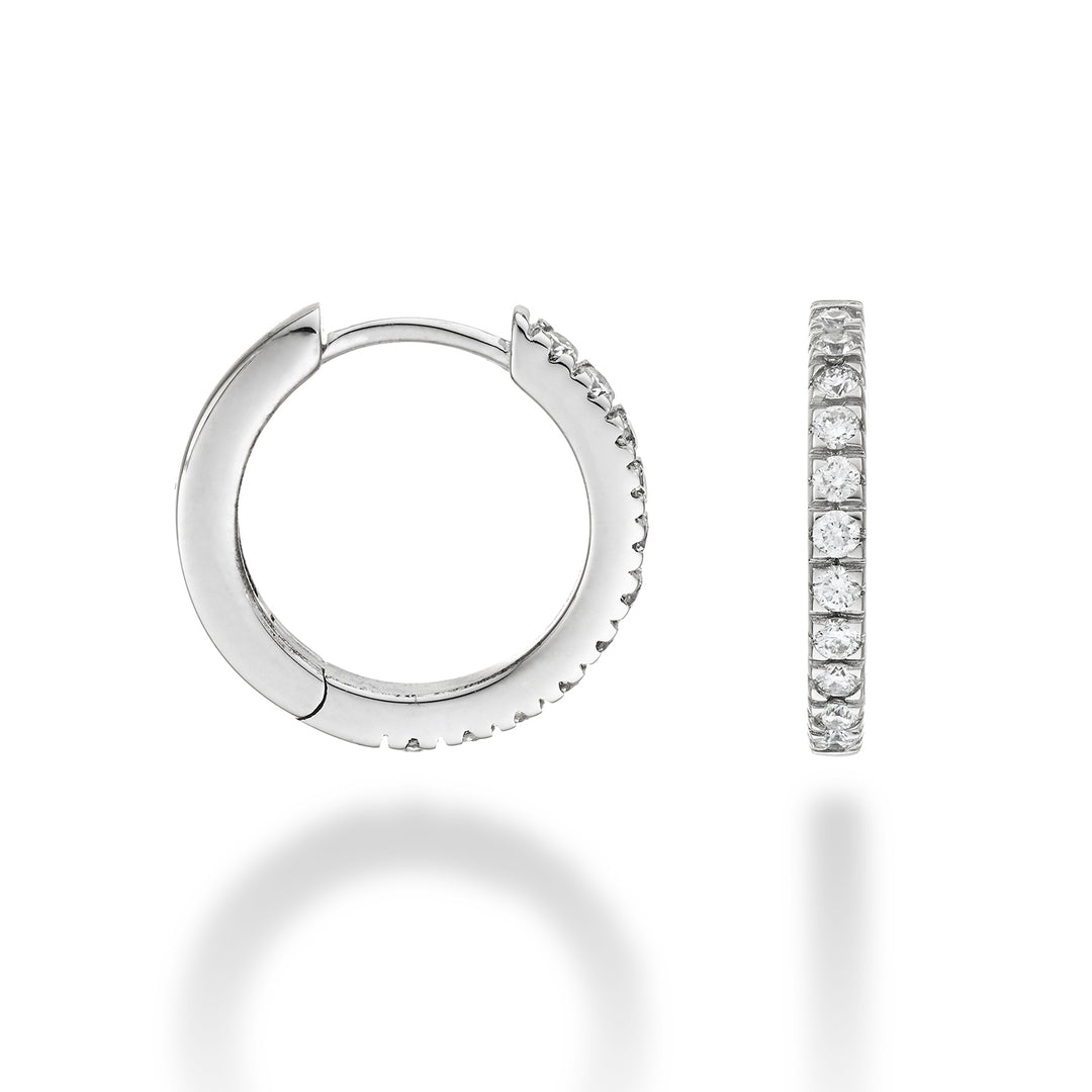 Nihama oder 18 Kt. 0,35 Weißgold, Größe 4, Durchm. Ost. 15 mm NO5079O4BR035-4