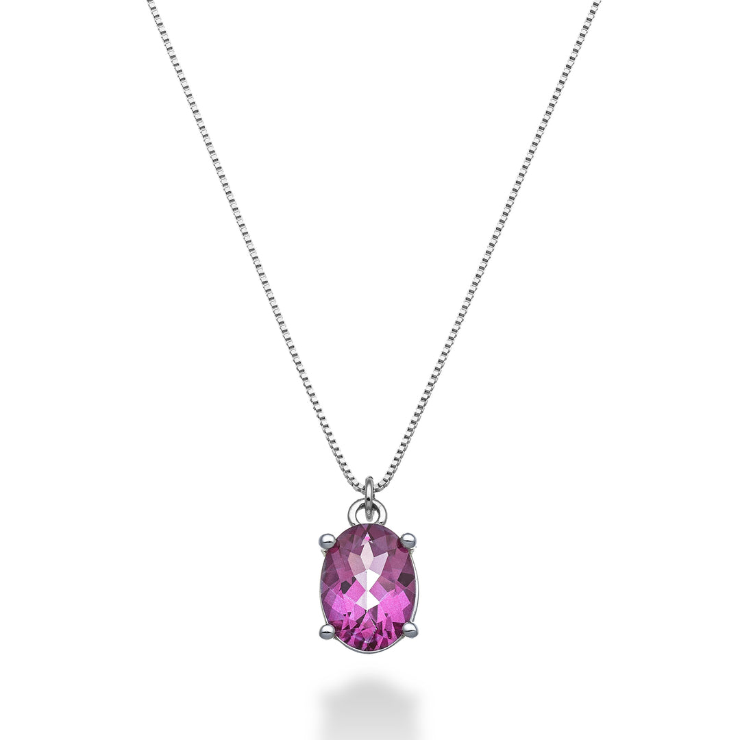Nihama cl 18k ovale roze topaas 8x6 ct.1,40 ND5142O4TPPK