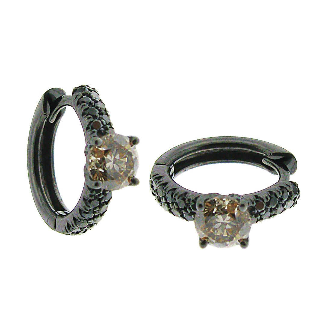 Golay-Ohrringe Pavé schwarz + braun OFP2115NBW-12286110012
