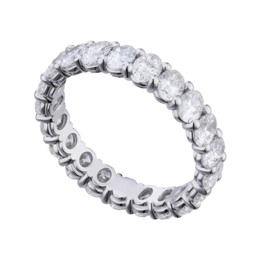 Golay eternity with oval diamonds 0.25 ct per stone AET003DI25-22266110002