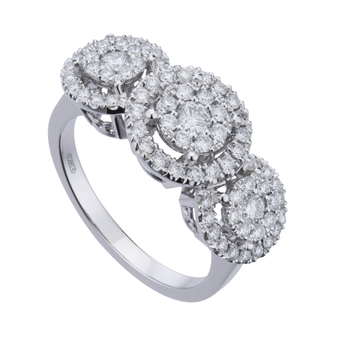 Golay trilogie ring cent ct 0,10 lat 0,06x2 met contour ACTTRIL013DI2-26124110208