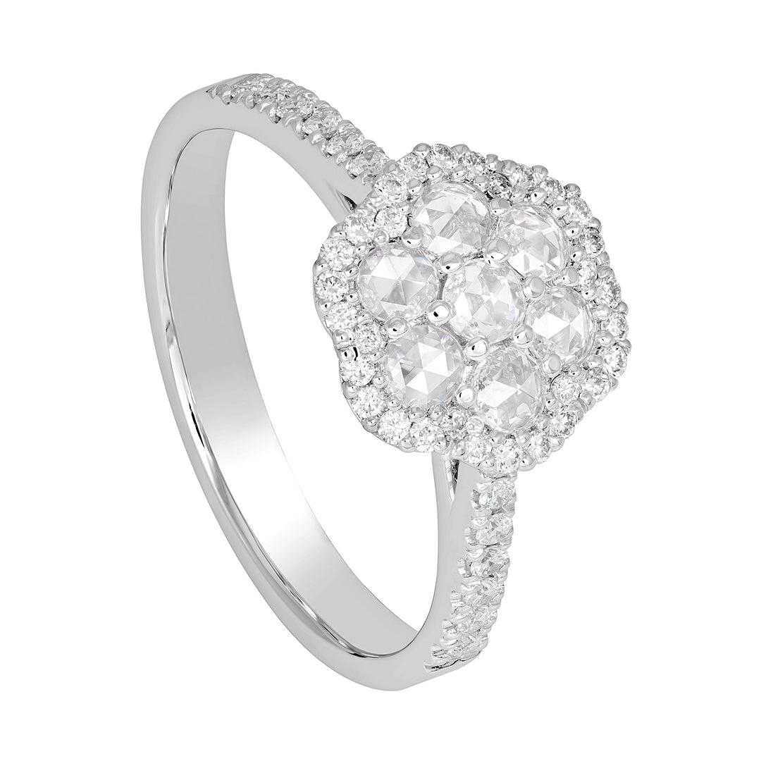 Golay rosecut flower ring with contour APV007DI-20216000004