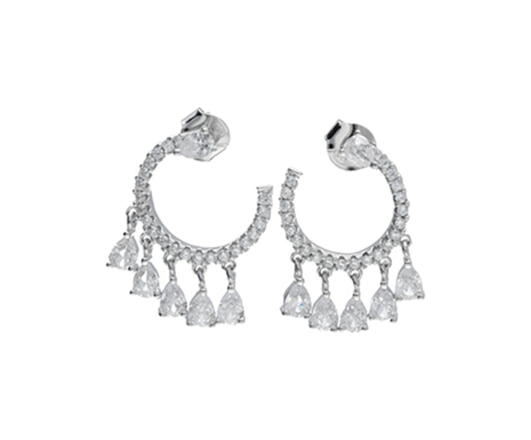 Nihama oder AG925 weiße Swarovski-Edelsteine NO7610A4WHITE0