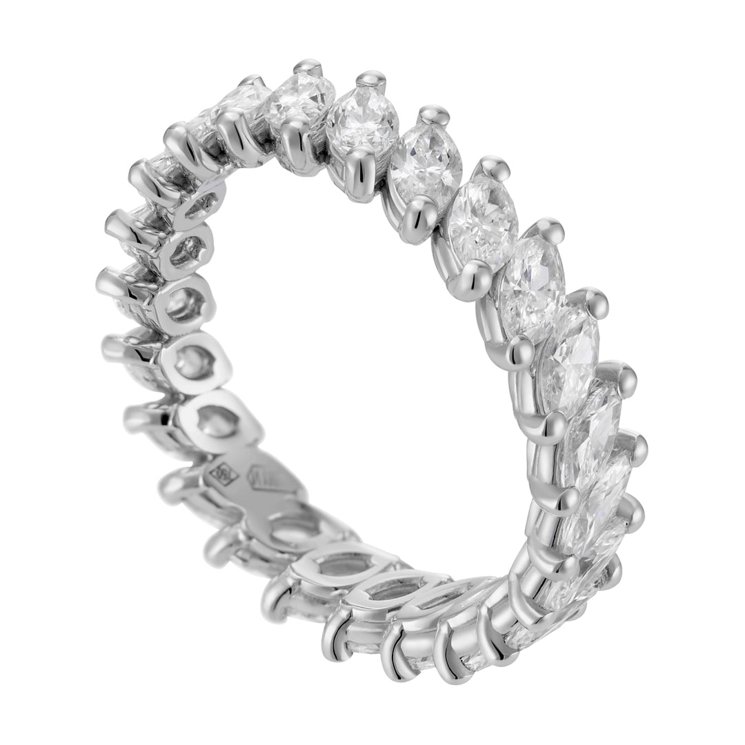 Golay ring with marquise cut diamonds AET062DI-22098110052