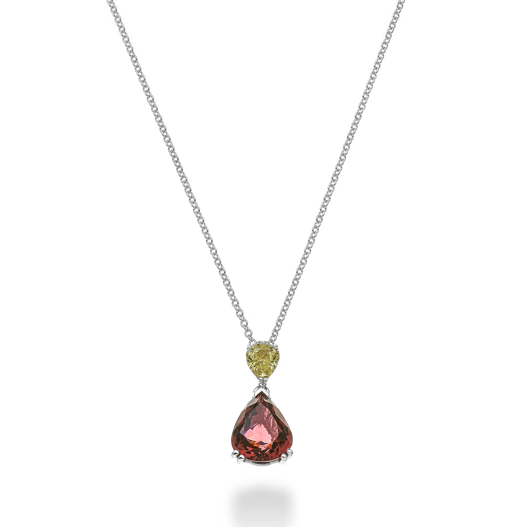 Golay toermalijn drop choker GPU401FYTOR-24172110013
