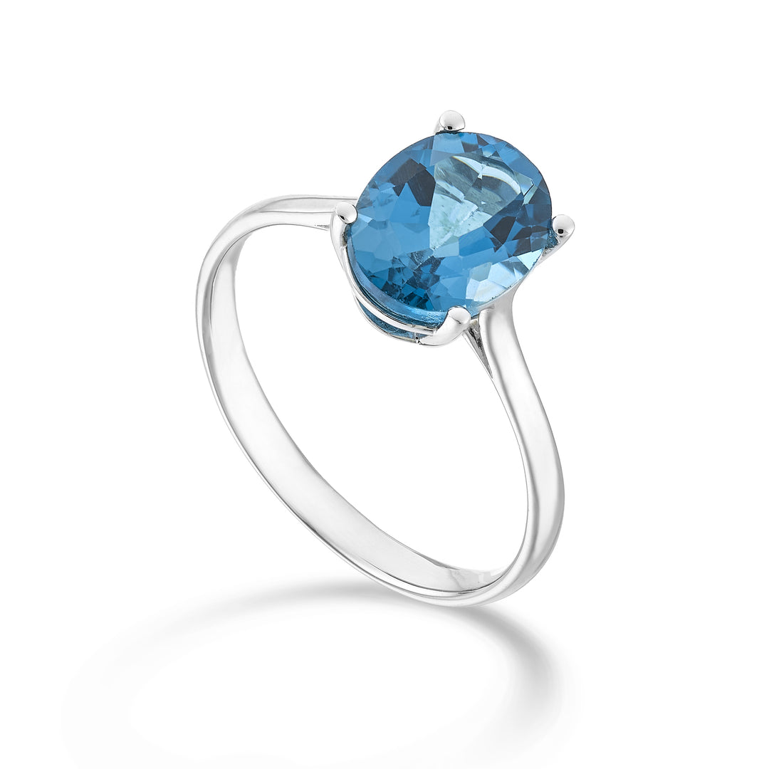 Mikiko an 18k oval London blue topaz 9x7 ct.2,00 MA5173O4TPBL