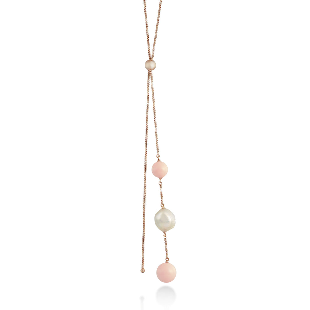 Nihama cl ag925 fw nucl. 11/12 roze koraalagglomeraat 10/12mm ND7586A3CORALLO
