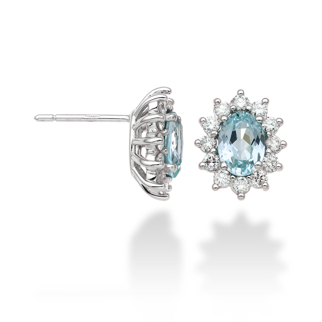 Nihama oder 18k ovaler Paraiba-Turmalin 7x5 ct.1,60 Durchm. 0,60 ct NO5031O4PAR