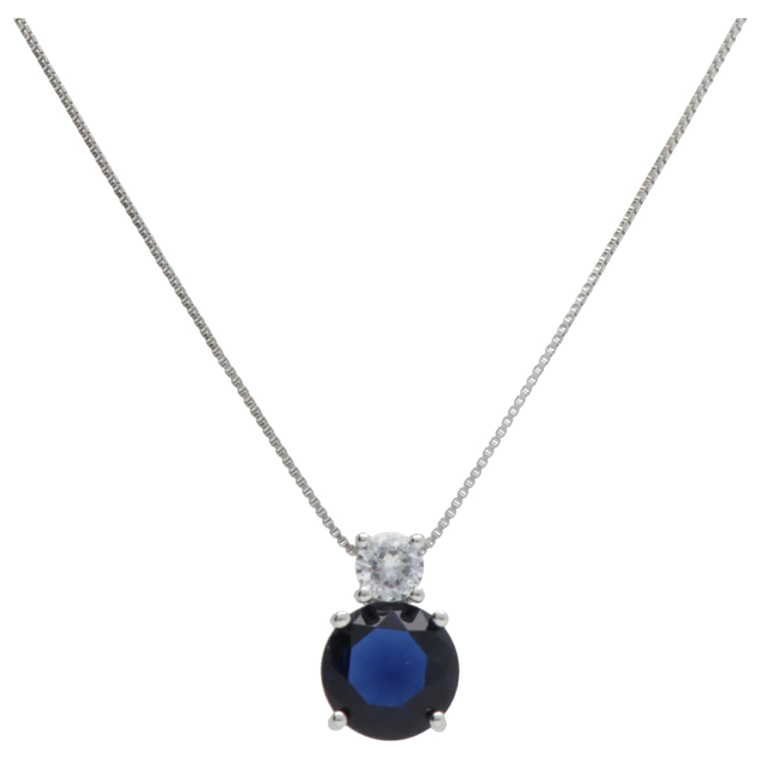 Nihama cl ag925 edelsteen swarovski wit en blauw ND7571A4BLU0000