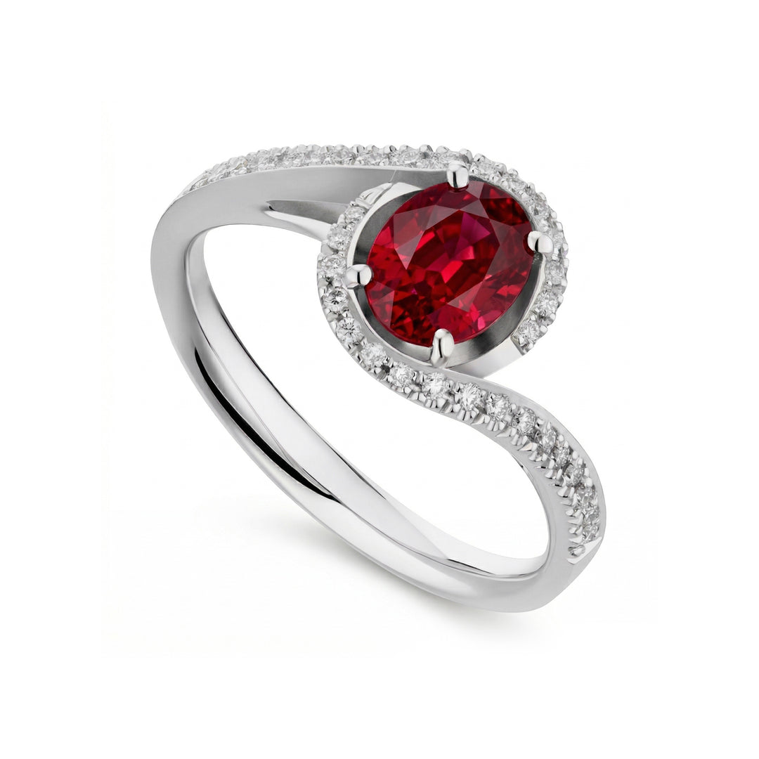 Golay oval ruby ring 7x5 contour diam and shank inc ACL032WDIRU-23321110135