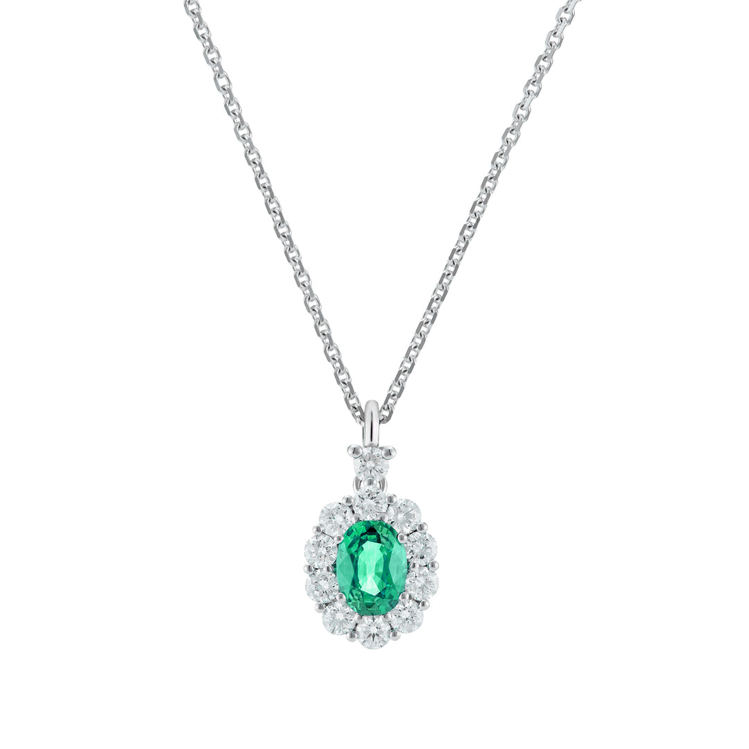 Golay 4x3 ovale halsketting van smaragd, diamanten en ring PCL041DISM34-25143110256