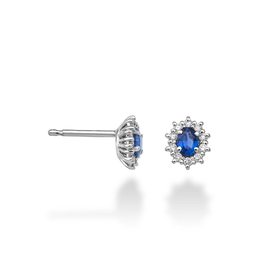 Mikiko oder 18k ovaler Saphir 4x3 ct.0,40 Durchm. 0,16 ct MO5103O4ZFD