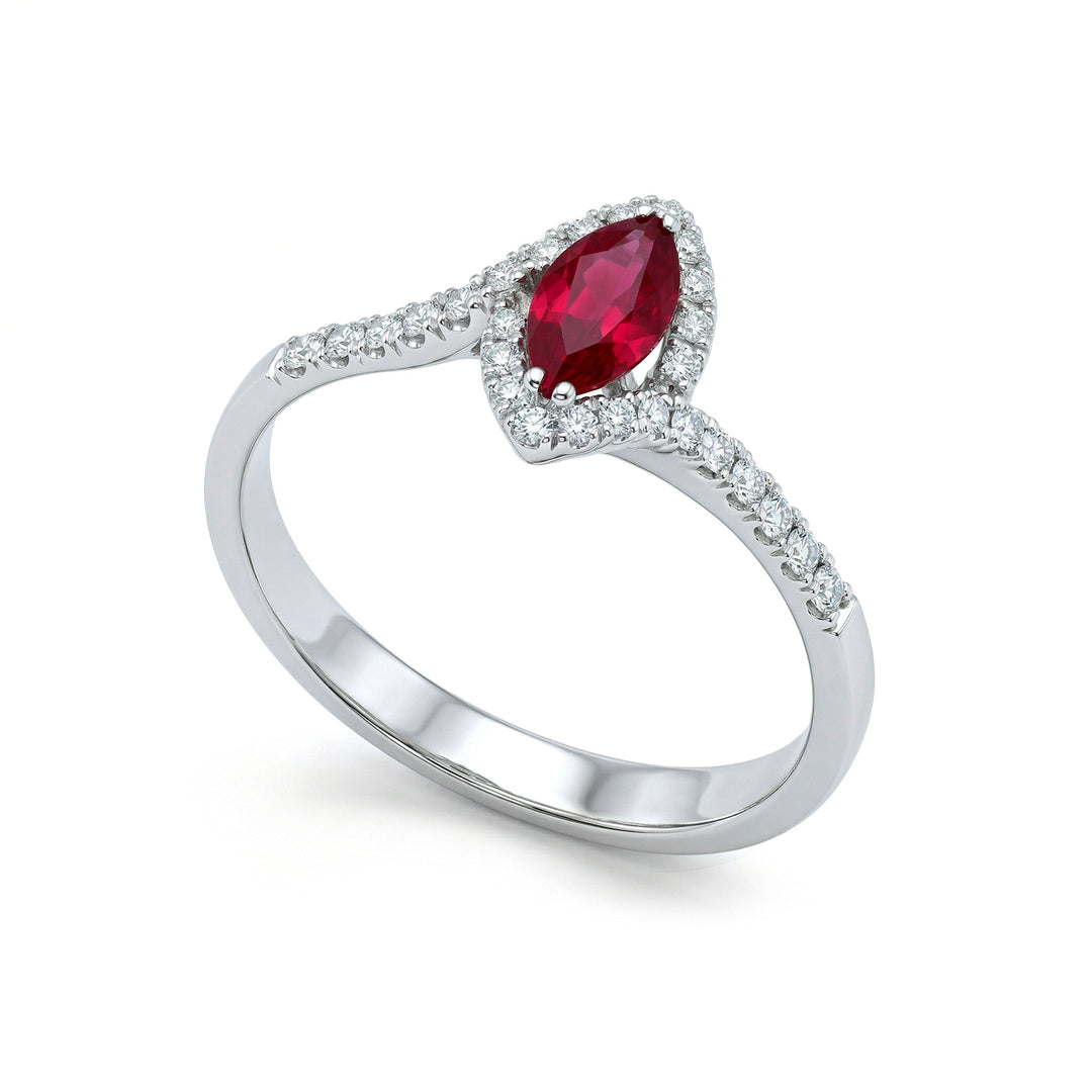 Golay 8x4 marquise ruby ring with contour diamonds ACLC030WDIRU-22210110006