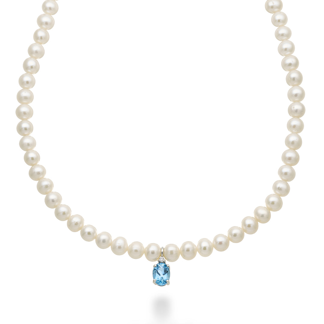 Nihama cl 18k fw 5,5/6 ovaler blauer Schweizer Topas 6x8 ct.1,50 Durchm. 0,02 ct Federring NC1576O4TPSW55