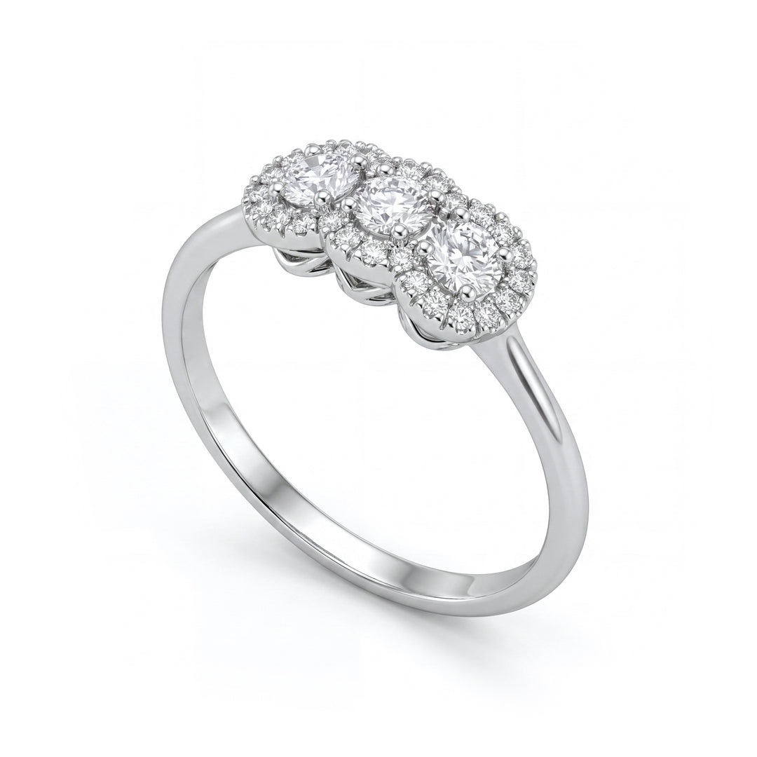 Golay trilogy ring diam. 0.12ct shared contour ATRL877D012-26131110069
