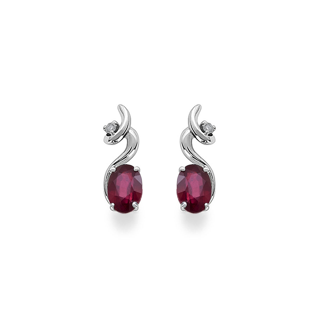 Nihama oder 18k Rubin n. oval 6x4 ct.1,14 Durchm. ct.0,02 NO5013O4RBN114
