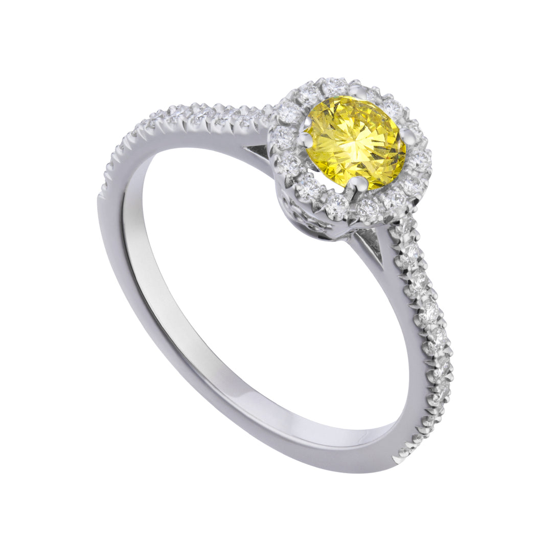 Golay solitaire ring contour cen 0,40 fancy geel ACT008DFY40-25213110020