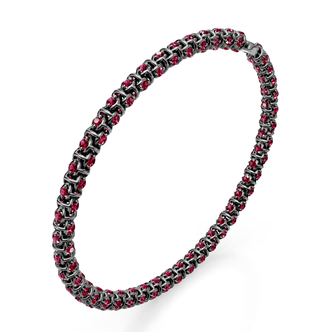 Golay soft mesh bracelet with rubies ct0.0017 black BD540RU0017N-190-24345110101