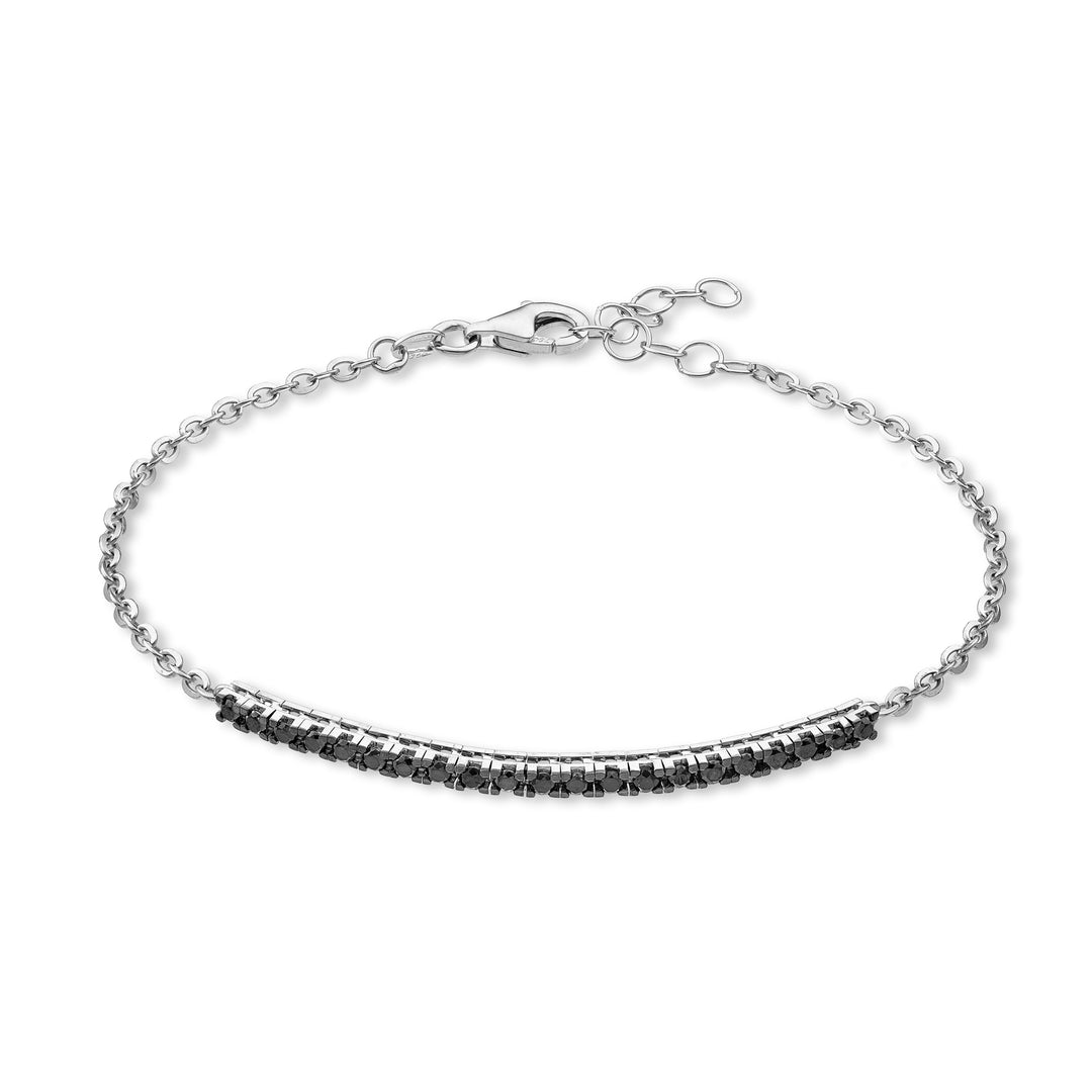 Golay soft bracelet with tennis portion d. black BMT001BK